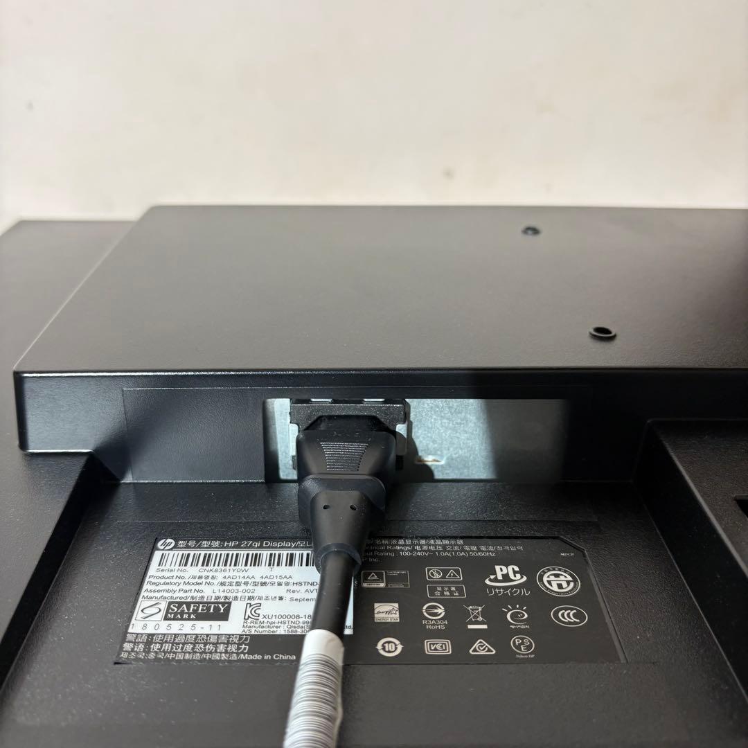 HP 27qi 27インチ ディスプレイ　モニター