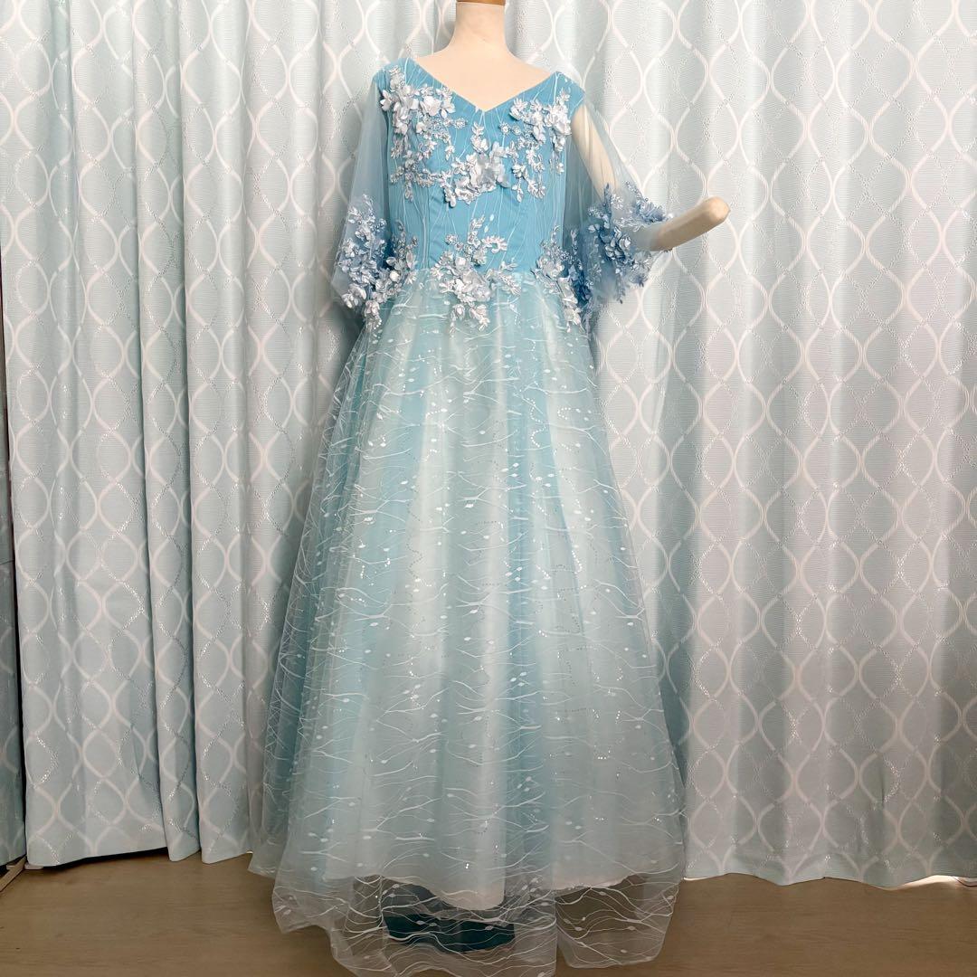 【新品未使用】カラオケ 演奏会 発表会 水色ドレス