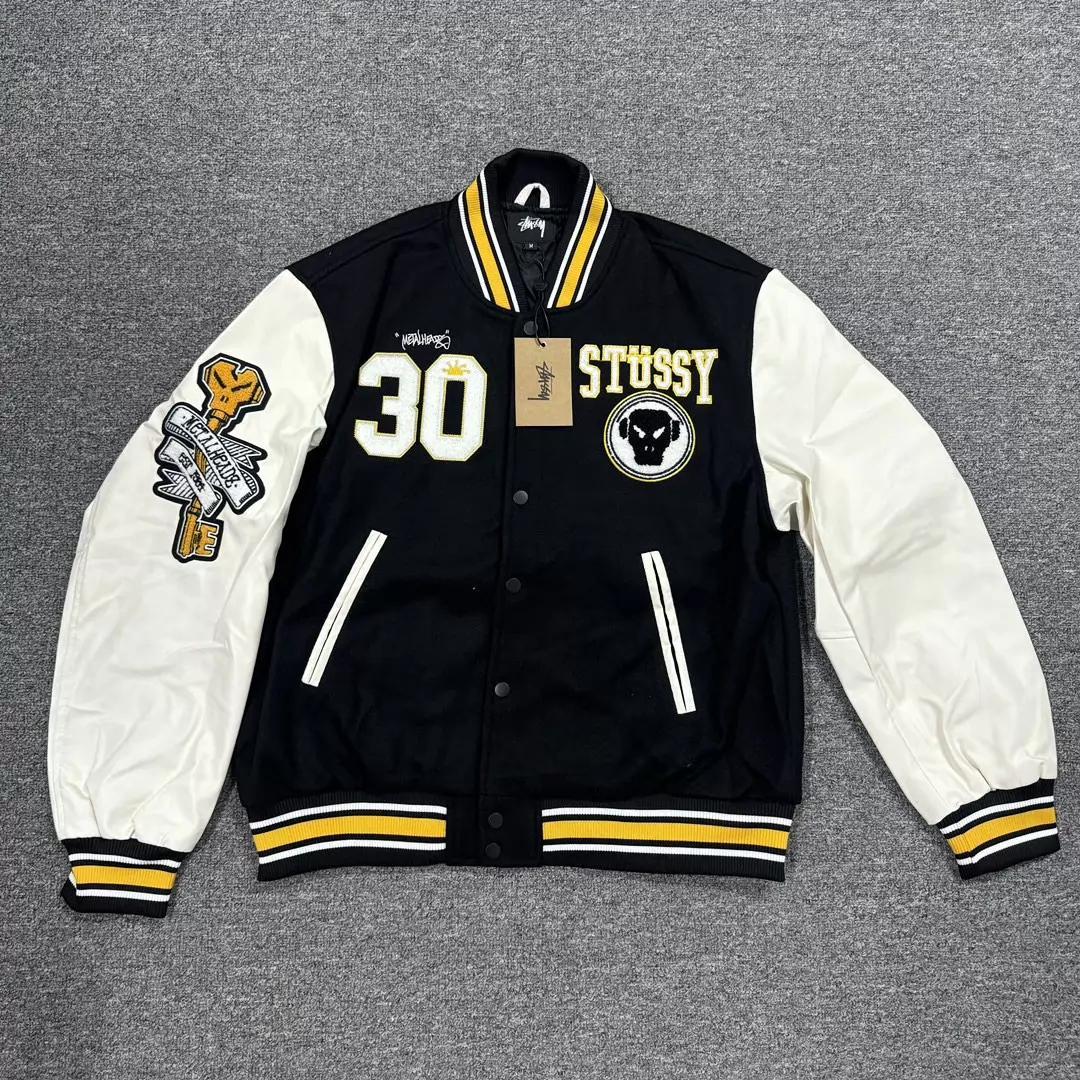 美品Stüssy x lheadz バイカラー スタジャン M