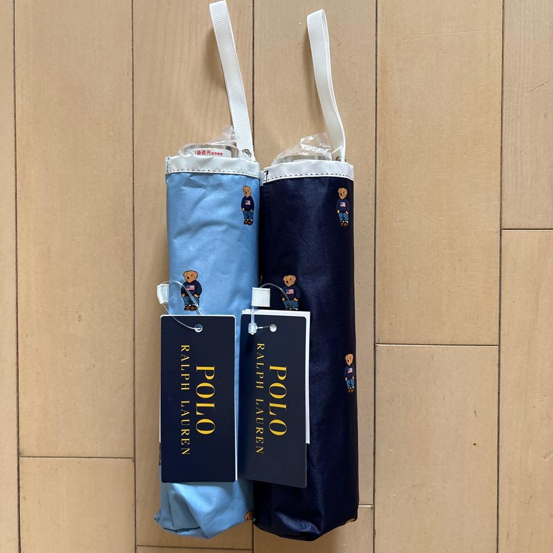 POLORALPH LAUREN ポロラルフローレンベア折りたたみ傘晴雨兼用レア