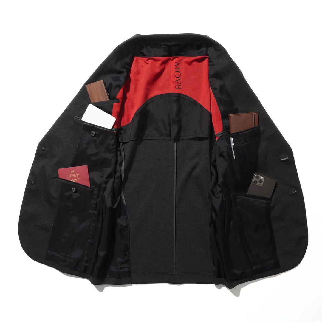 新品‼️MOVB Duplex Cotton シングル２Bジャケット グレー