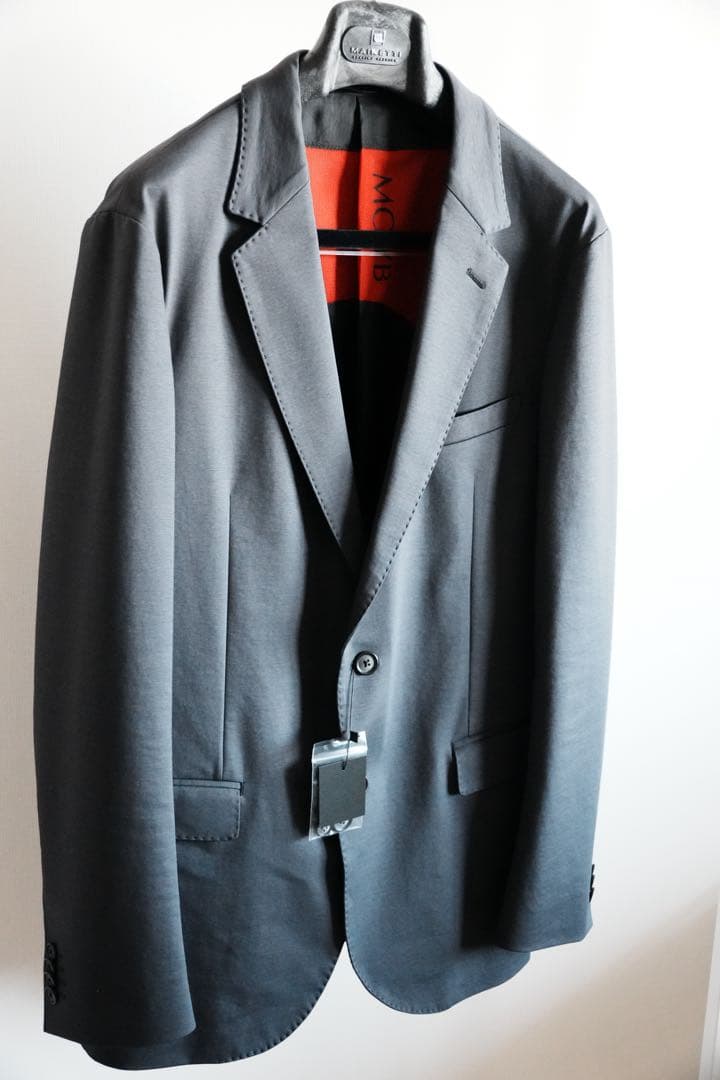 新品‼️MOVB Duplex Cotton シングル２Bジャケット グレー