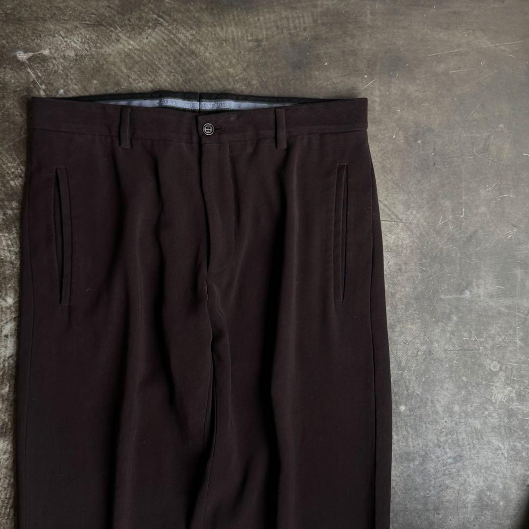 00s Giorgio Armani ワイドストレートスラックス