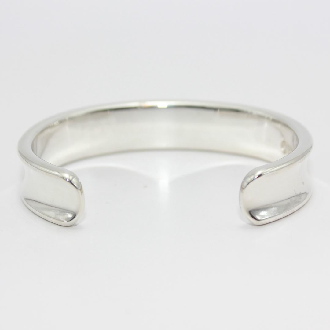 美品 Tiffany&Co. ティファニー ナロー カフ シルバー バングル