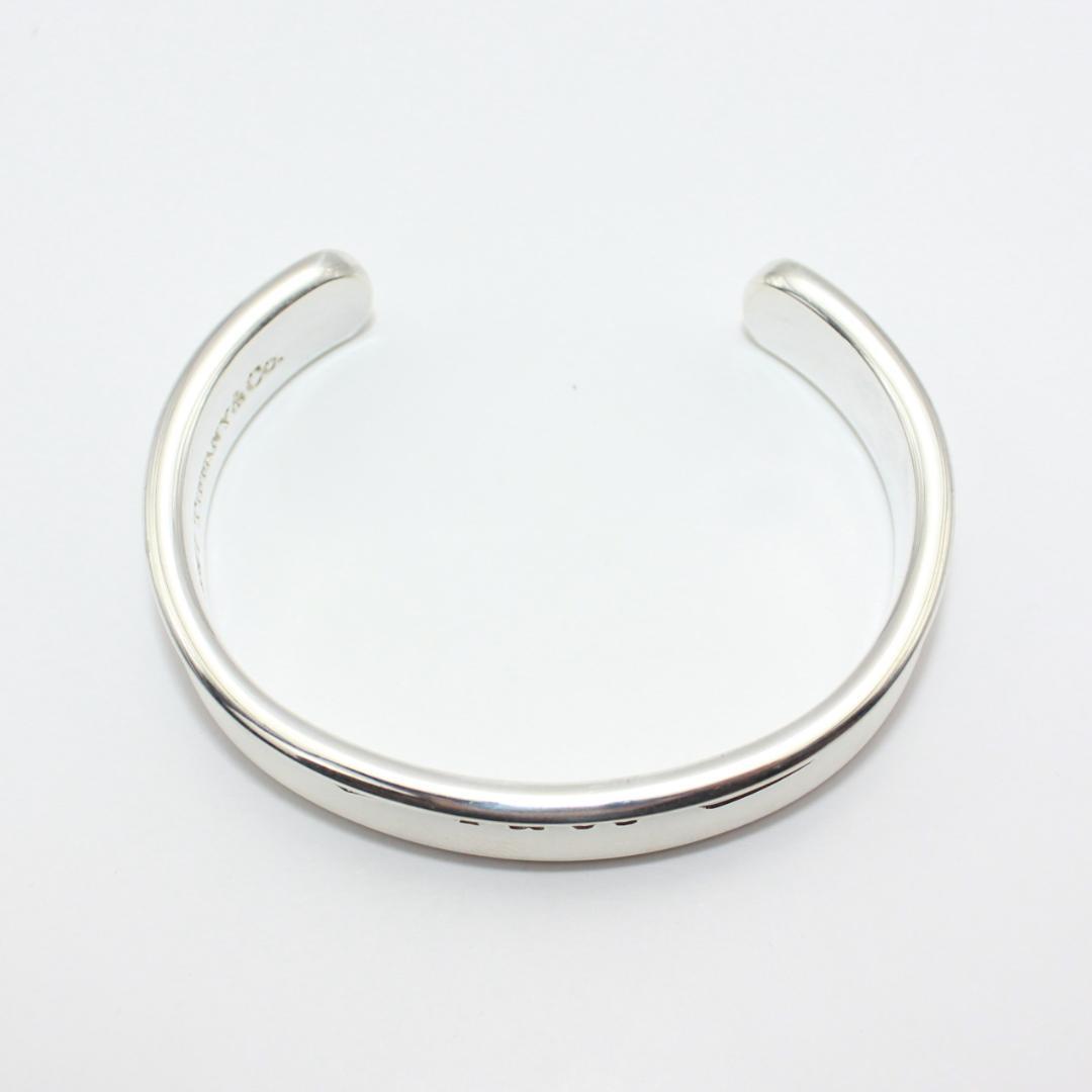 美品 Tiffany&Co. ティファニー ナロー カフ シルバー バングル