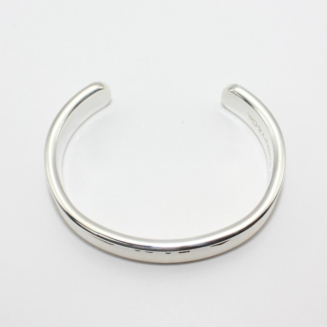 美品 Tiffany&Co. ティファニー ナロー カフ シルバー バングル