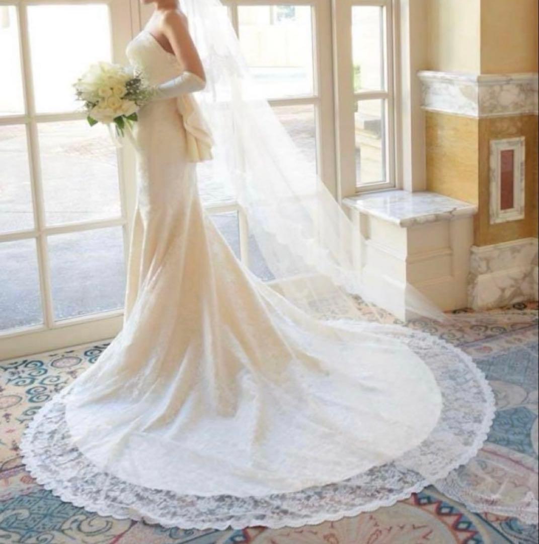 【あお】メリーマリー　ウェディングドレス　マーメイドドレス　S〜M