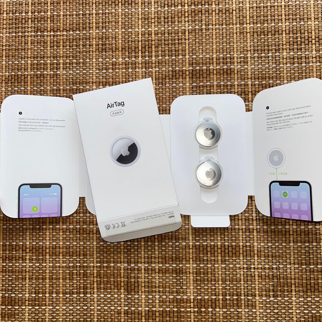 Air tag 2個セット　財布用ケース＋ケースキーチェーン付き