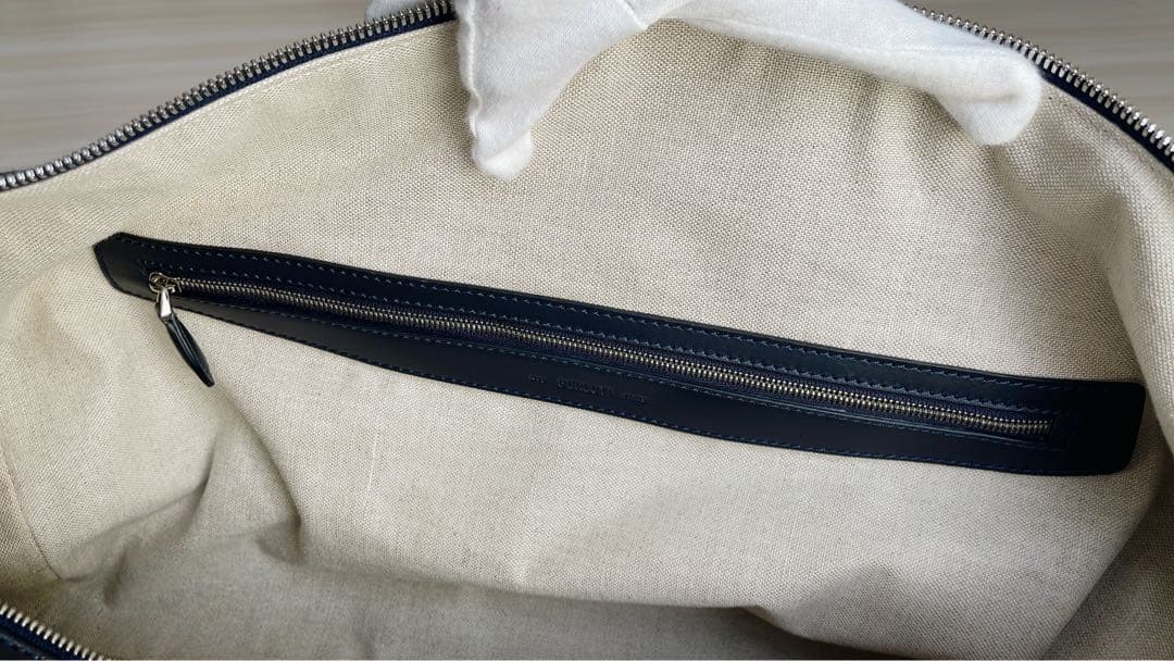 【ベルルッティ】スクリプトロゴプリント ボストンバッグ