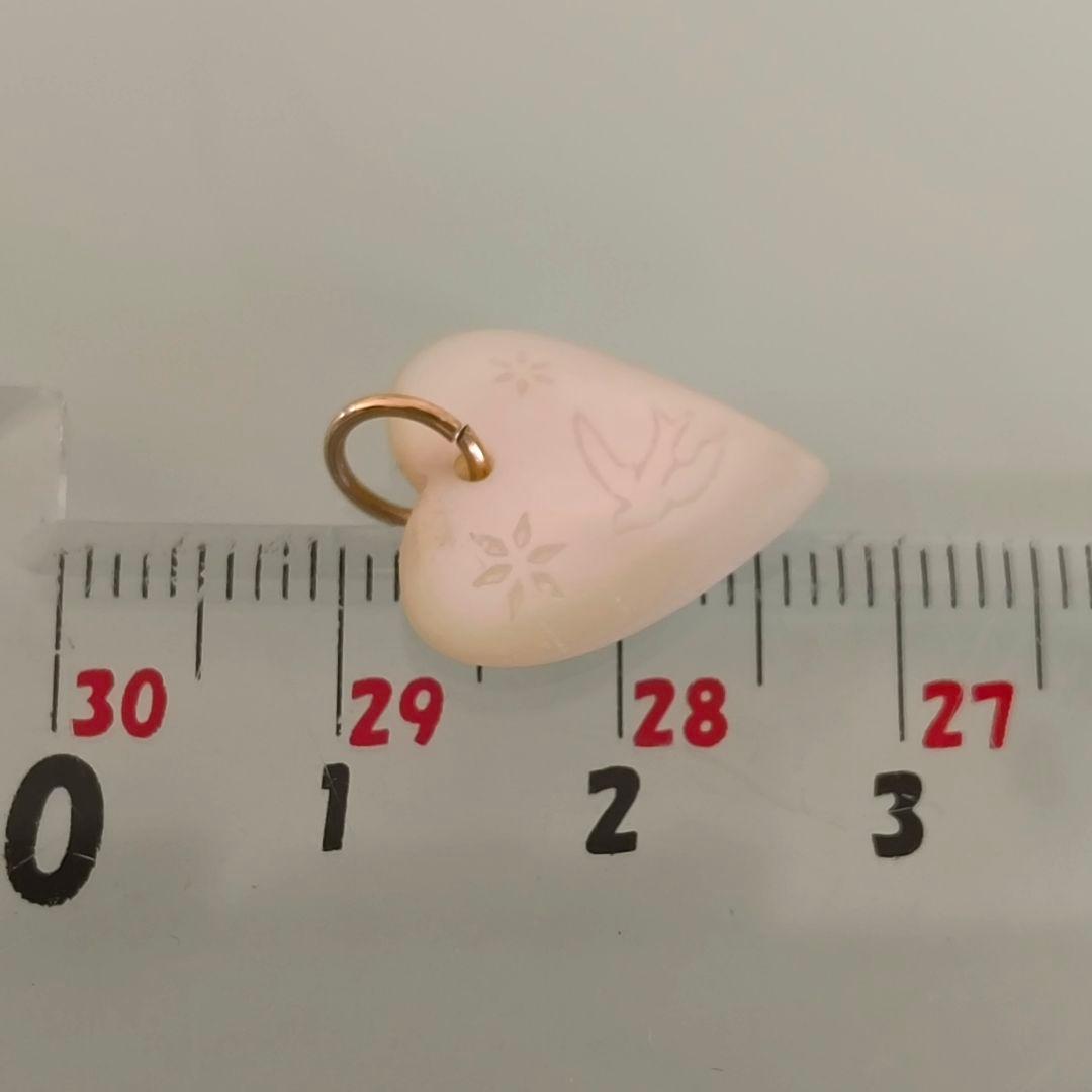 NOJESS　K10 　チェーン　ネックレス　+　シェル　ハート　鳥　チャーム