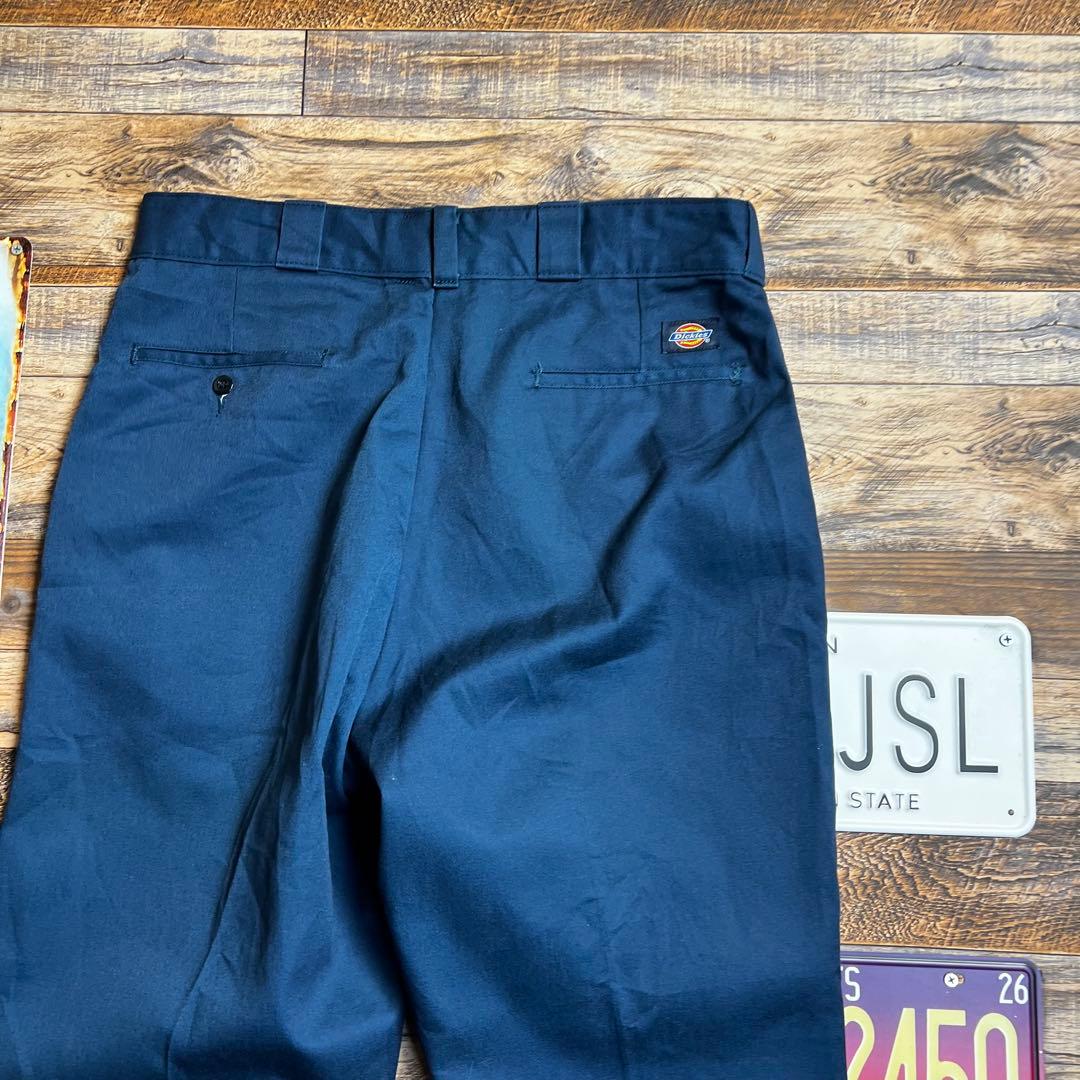 お*し様 90s USA製 Dickies 874 ワークパンツ ネイビー W3