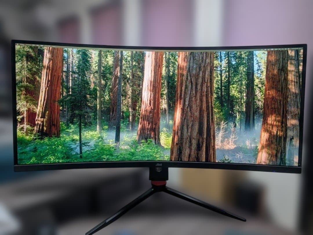 Jlink 34インチ 曲面ウルトラワイドモニター D34QR4K 144 Hz