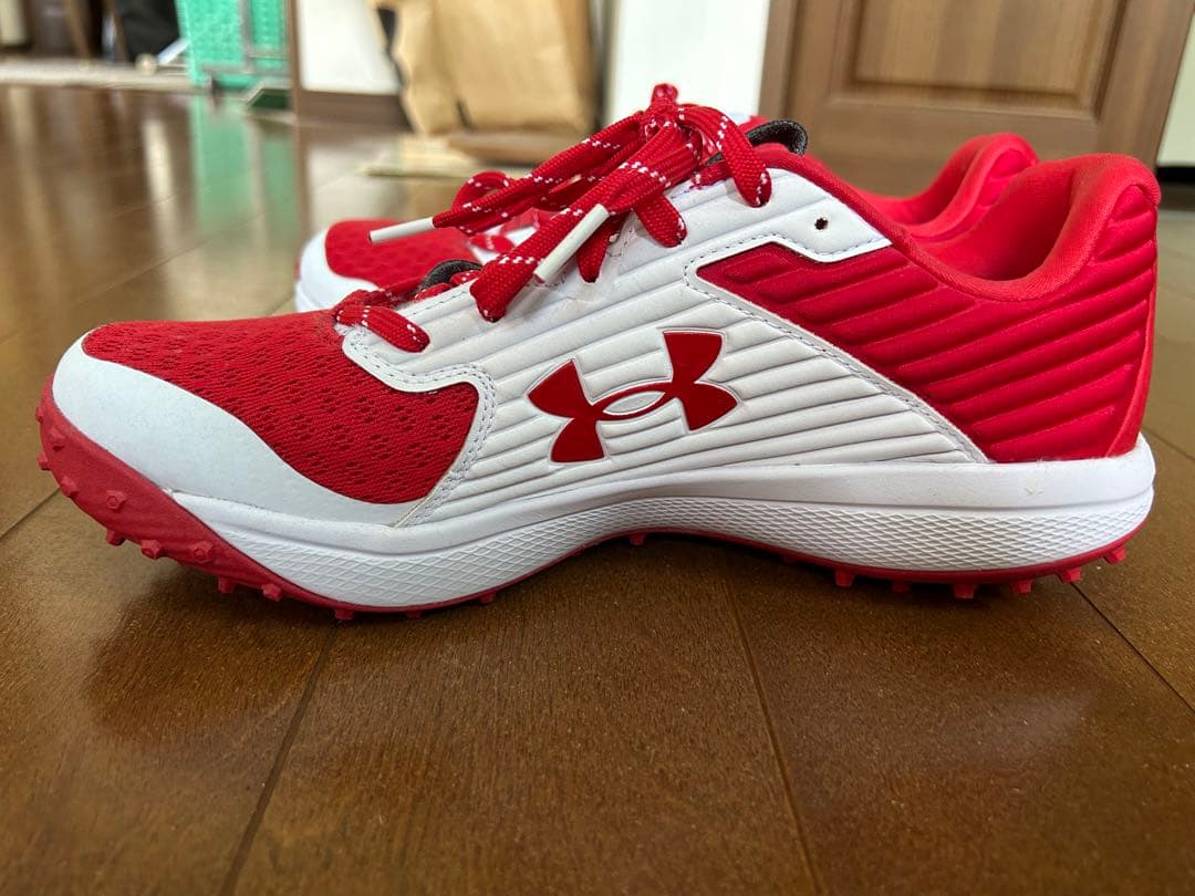 イ*輩様 Under Armour トレーニングシューズ レッド/ホワイト