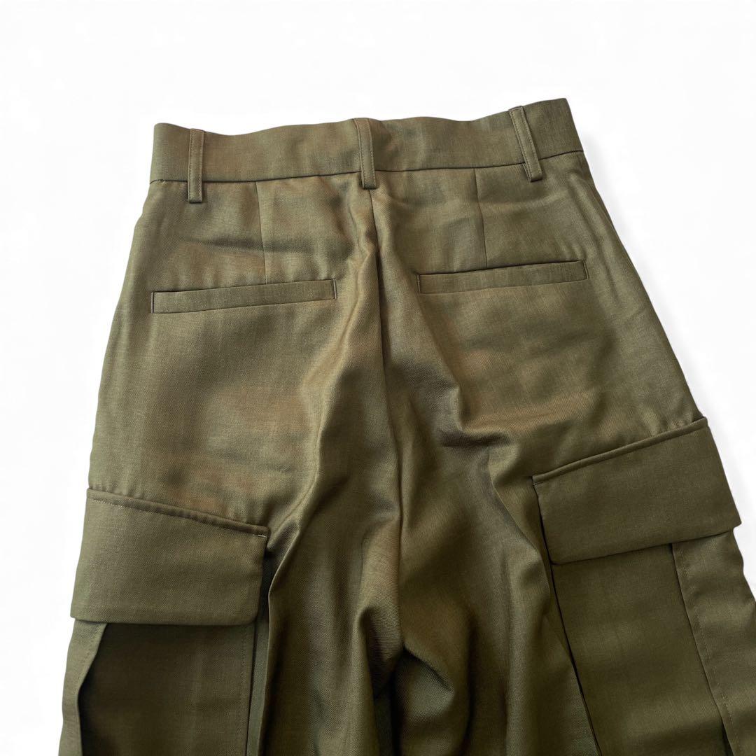 試着のみ ウォッシャブル カーゴスラックス 36