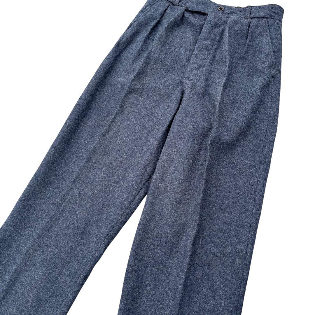 60年製 ヴィンテージ イギリス軍 ウールドレスパンツ ユーロミリタリー 60s