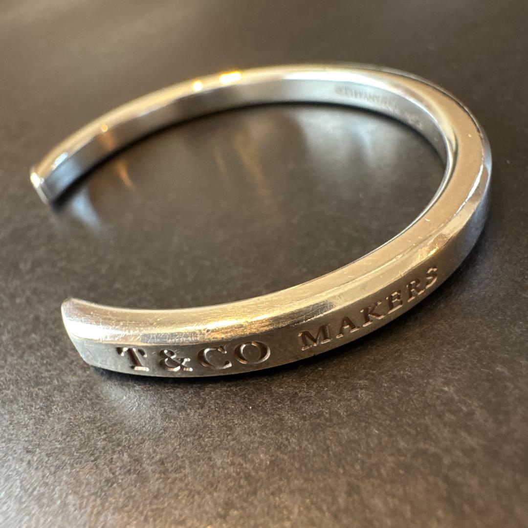 最終お値引き TIFFANY & Co. メイカーズ ナローカフ バングル
