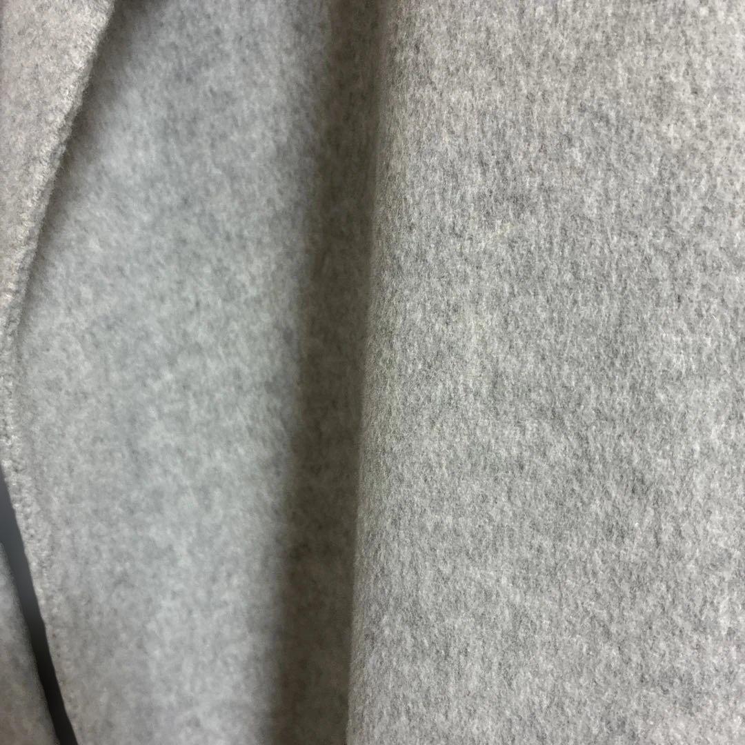 フレームワーク framework リバーショートコート　グレー ウールコート