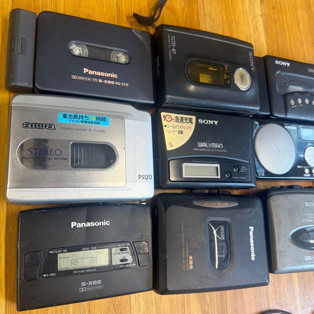 カセットプレーヤー ジャンク品 13点