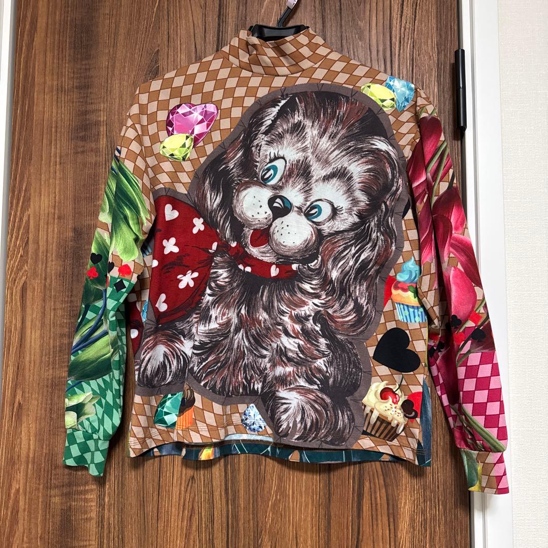 お値下げ！SIIILON Anything mix tops ブラウン プリント