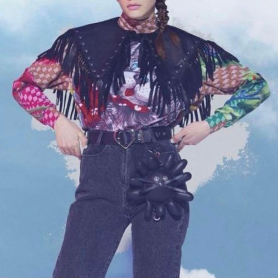 お値下げ！SIIILON Anything mix tops ブラウン プリント