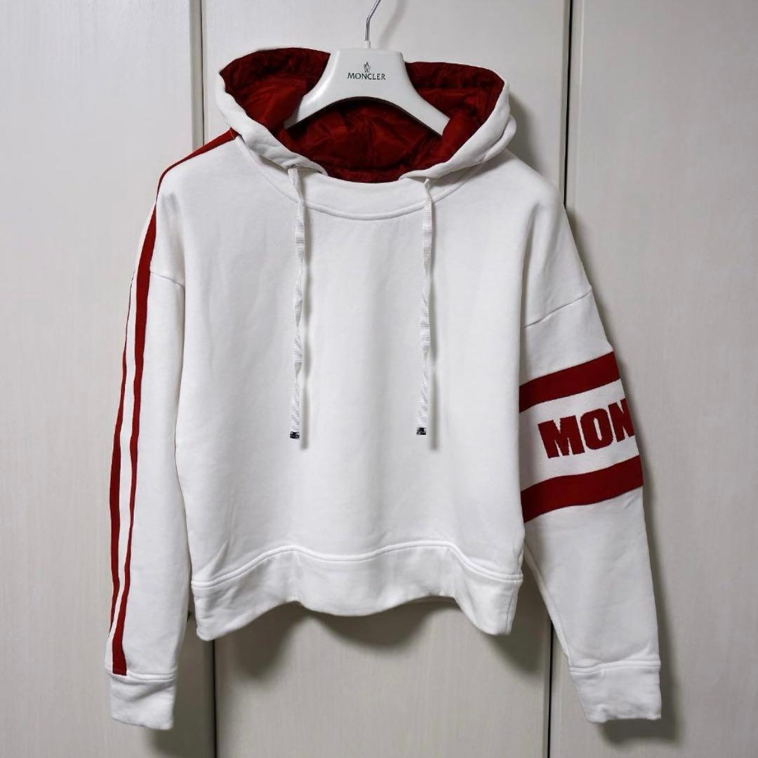 MONCLER モンクレール 袖ロゴ パーカー サイズXS レディース