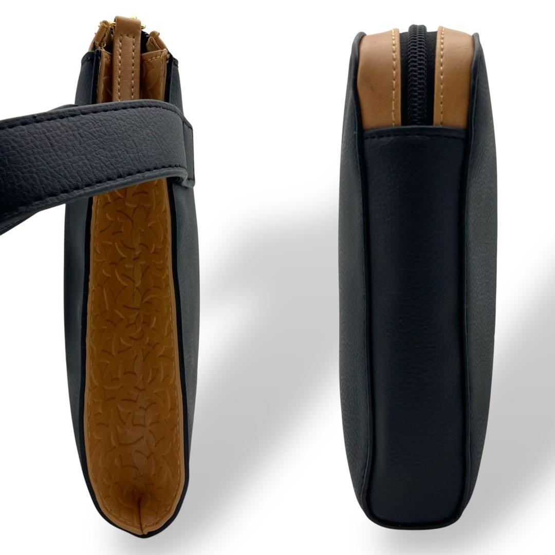 美品 ブルガリ クラッチバッグ セカンドバッグ レザー 黒 ブラック 金具ロゴ