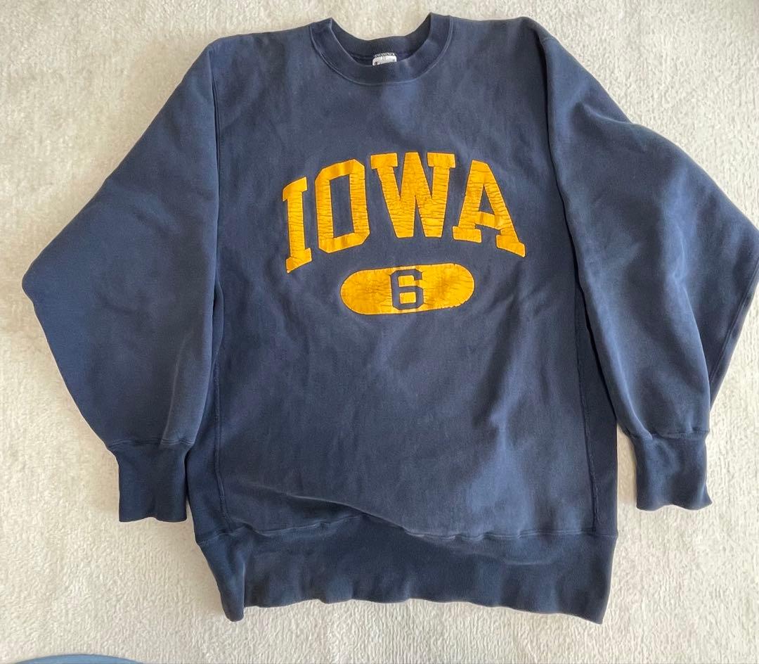 Iowa刺繍タグ90sチャンピオンChampionリバースウィーブ