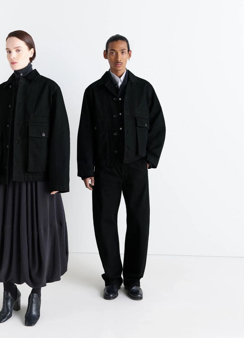 【LEMAIRE】BOXY JACKET BLACK DENIM