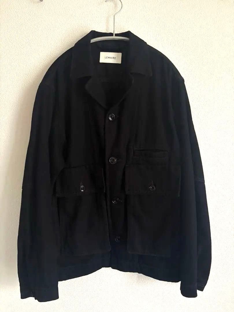 【LEMAIRE】BOXY JACKET BLACK DENIM