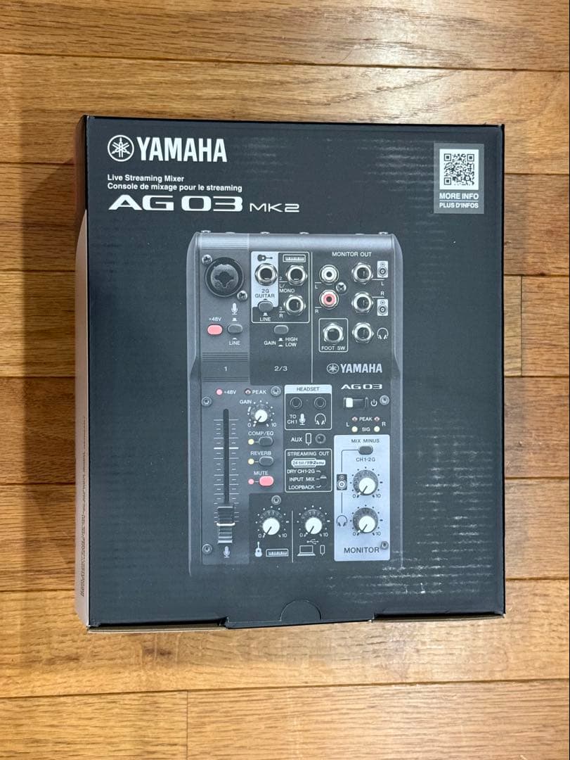 【カオス】YAMAHA ag03 mk2 ブラック