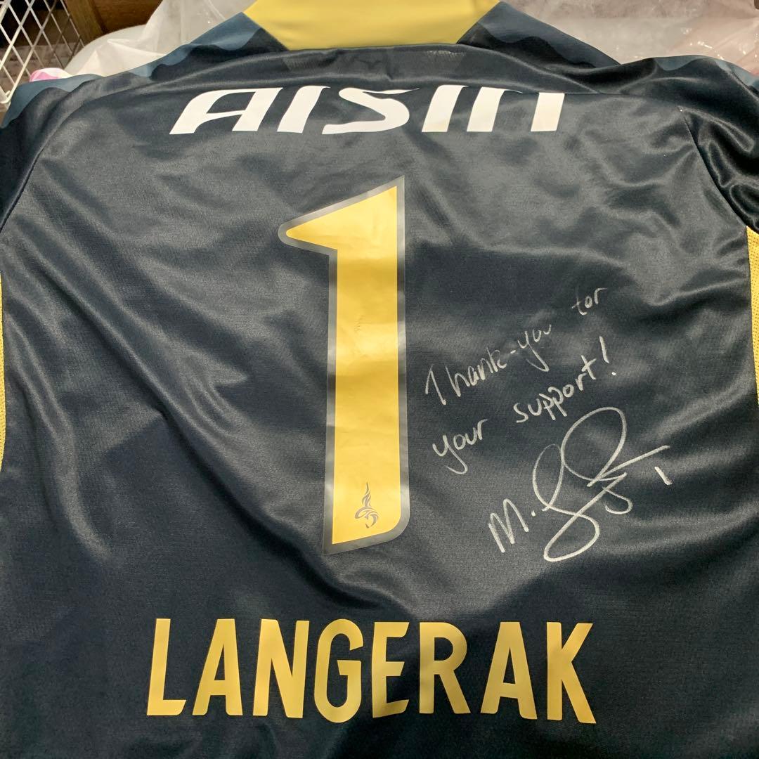 名古屋グランパス　ランゲラック　サイン入りユニフォーム