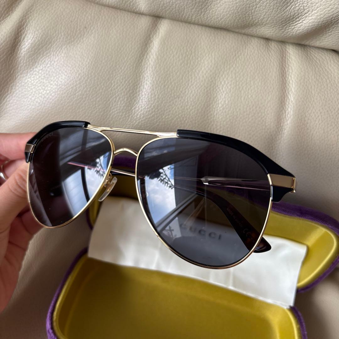 ◇美品◇新品未使用　GUCCI グッチ　アビエーターサングラス