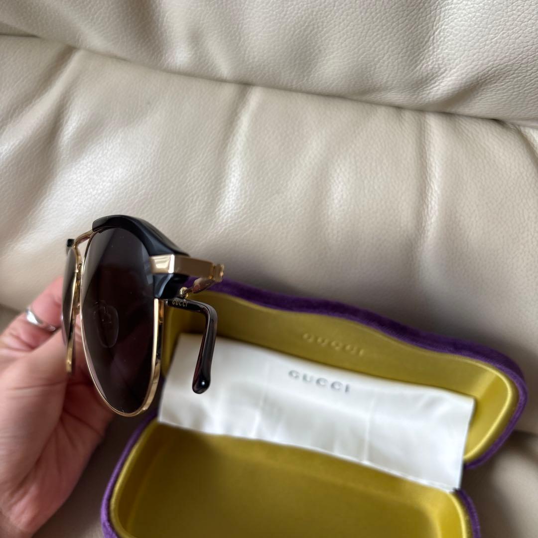 ◇美品◇新品未使用　GUCCI グッチ　アビエーターサングラス