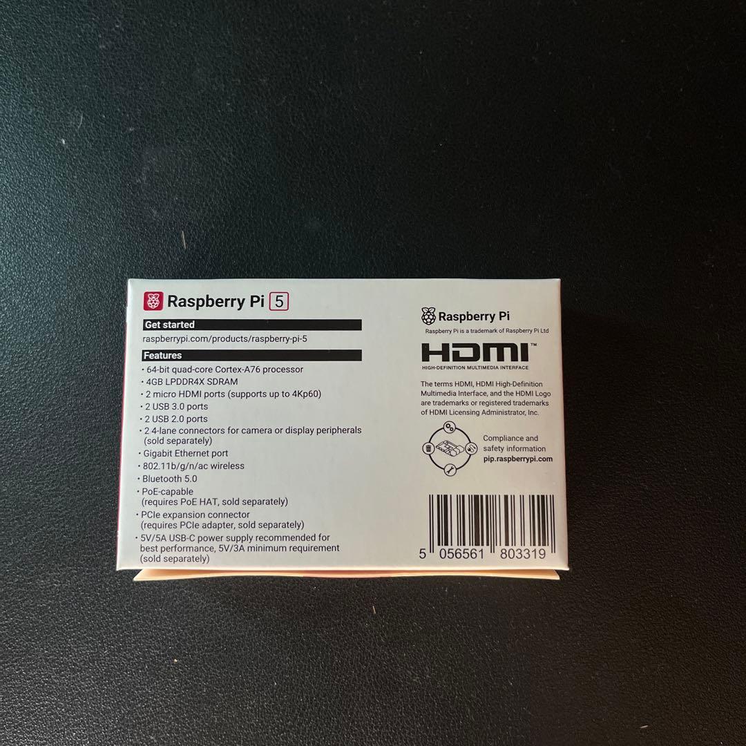 ミニPC Raspberry PI 5 ram 4GB