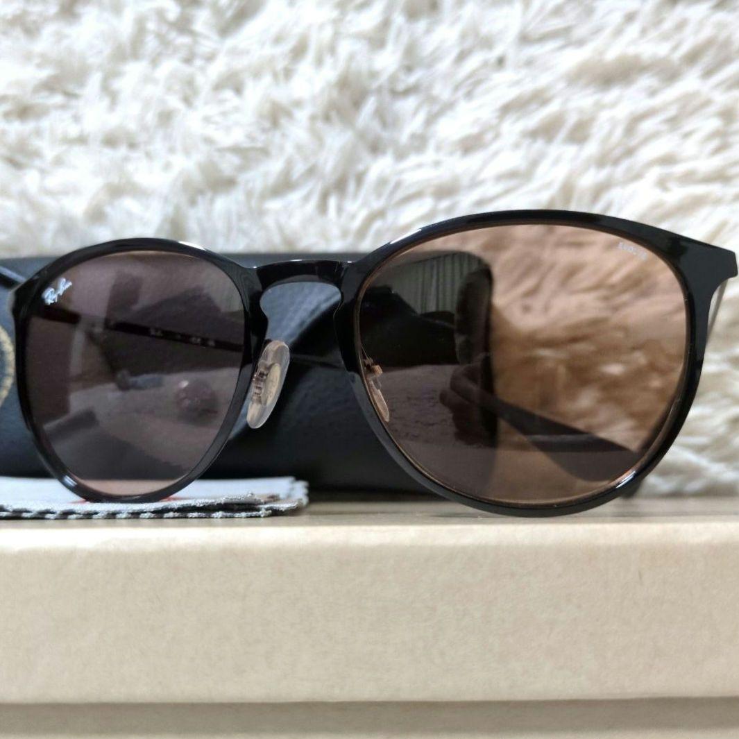 美品 付属品完備 レイバン RB3539 002/Q4 調光レンズ 黒