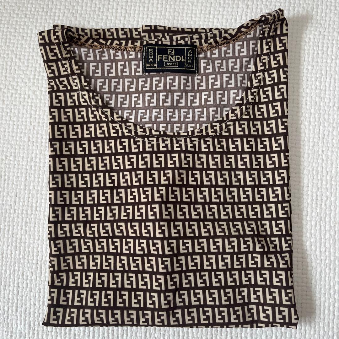 FENDI ロゴプリント 長袖カットソー