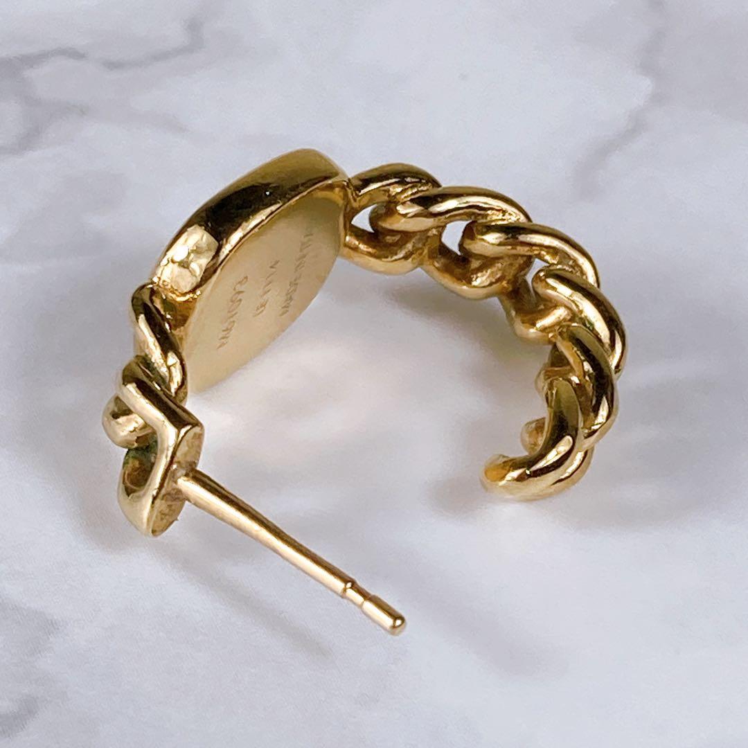 LOUIS VUITTON ルイヴィトン ピアス ゴールド シルバー LVロゴ