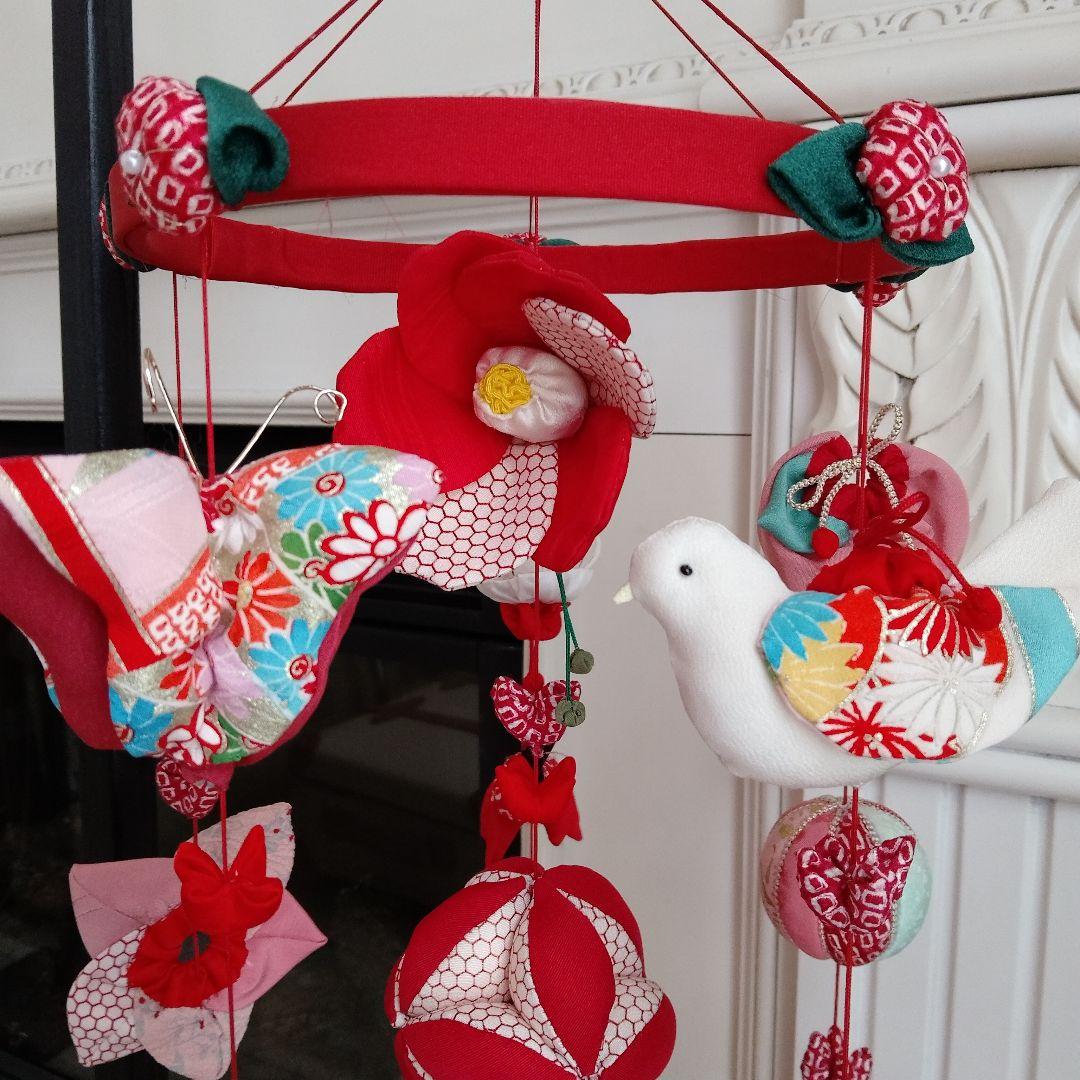 吊るし飾り　雛人形　ちりめん細工　ハンドメイド　ひな祭り