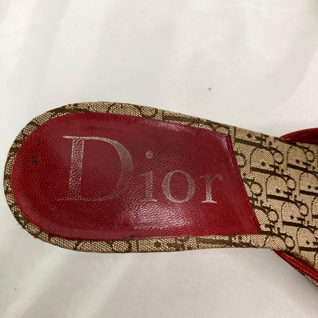 希少 ディオール ミュール サンダル トロッター カデナ 南京錠 23cm 金具