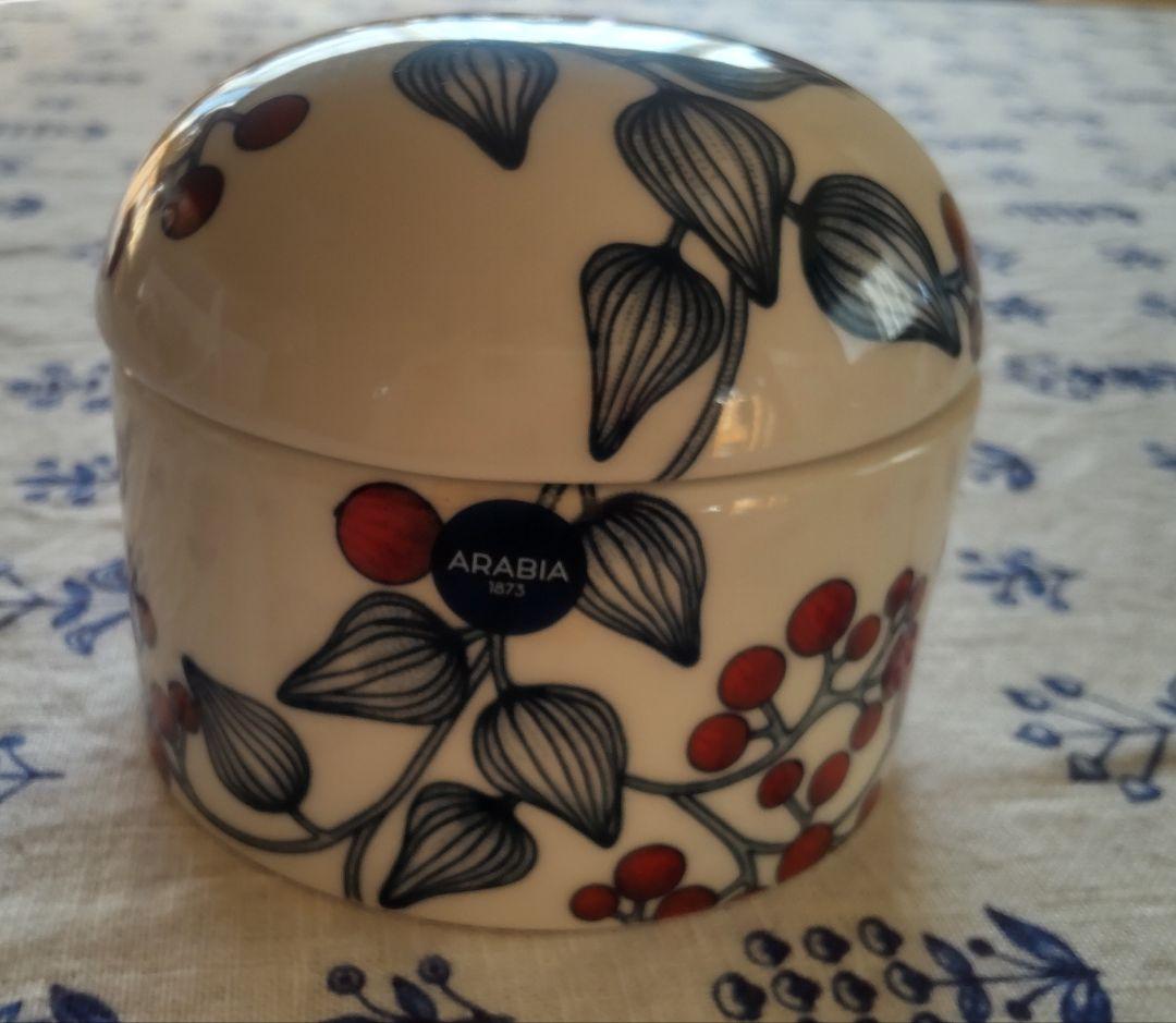 アラビア ルノ フロストロベリー 蓋つきジャー