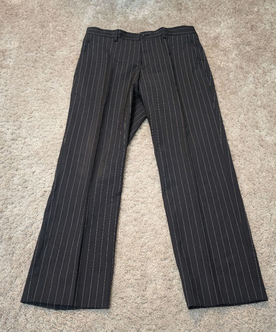 【良品】エトロ ストライプスーツ 44