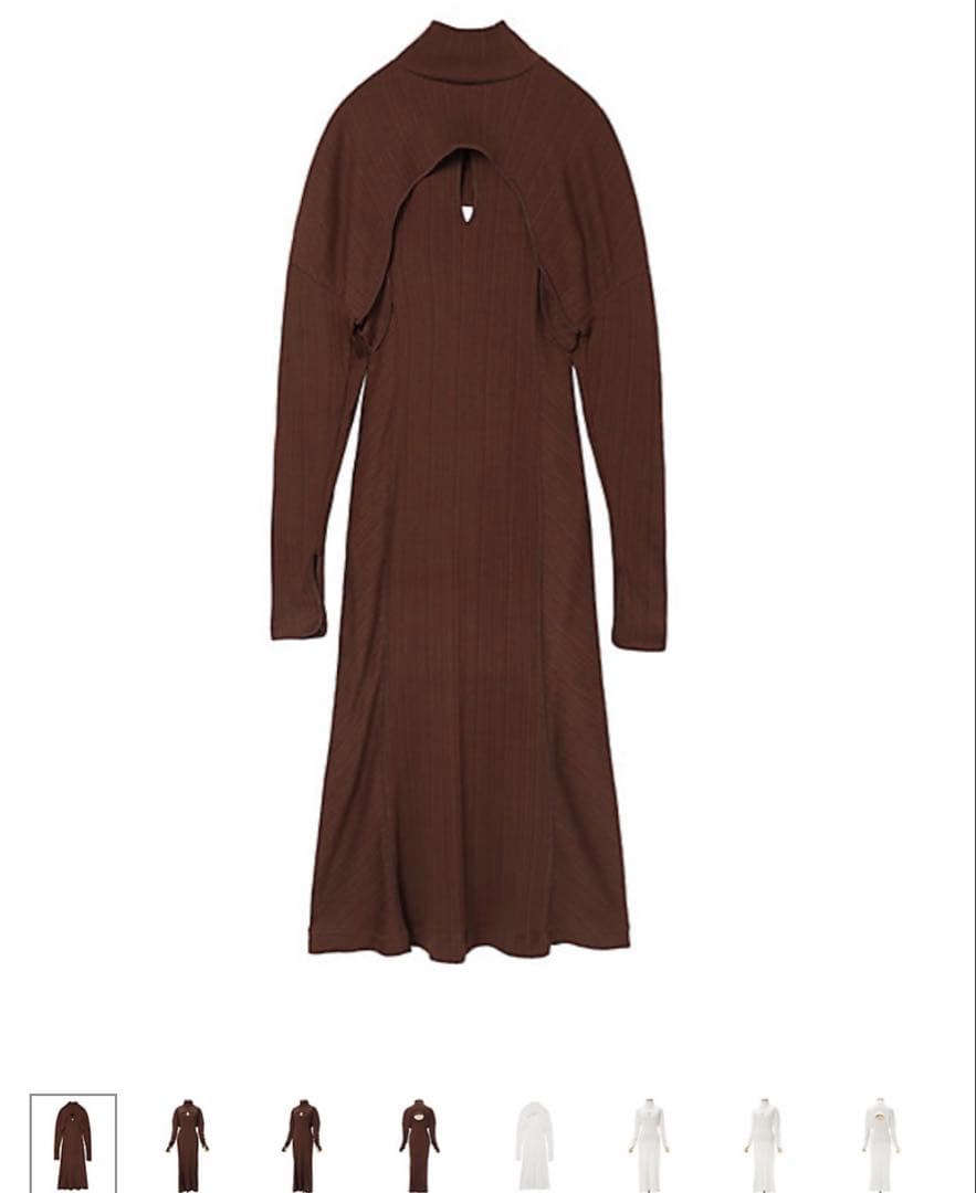 Mame Kurogouchi ブラウン 2wayドレス