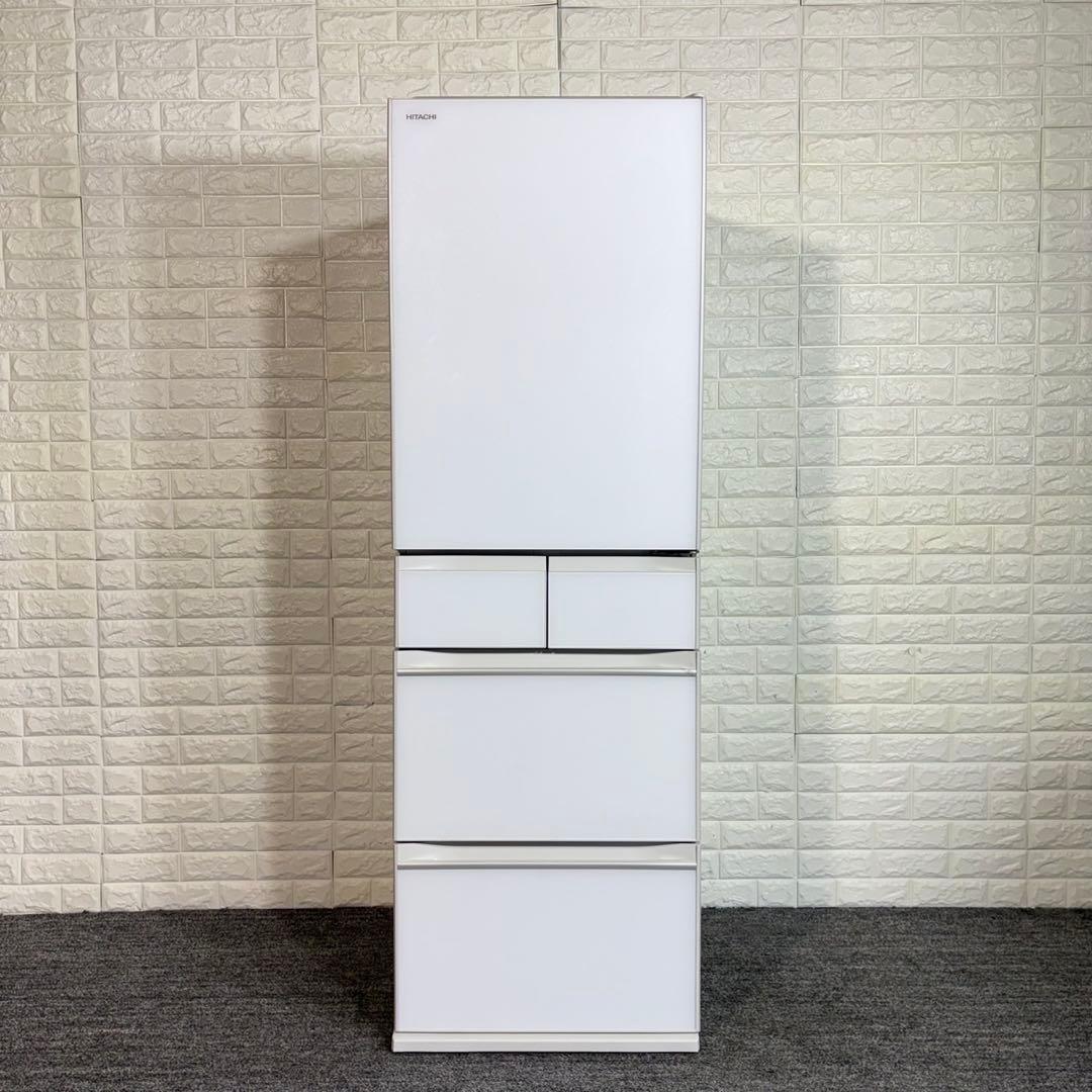 HITACHI 冷蔵庫 R-HWS47R（XW） 470L 2020年 M001