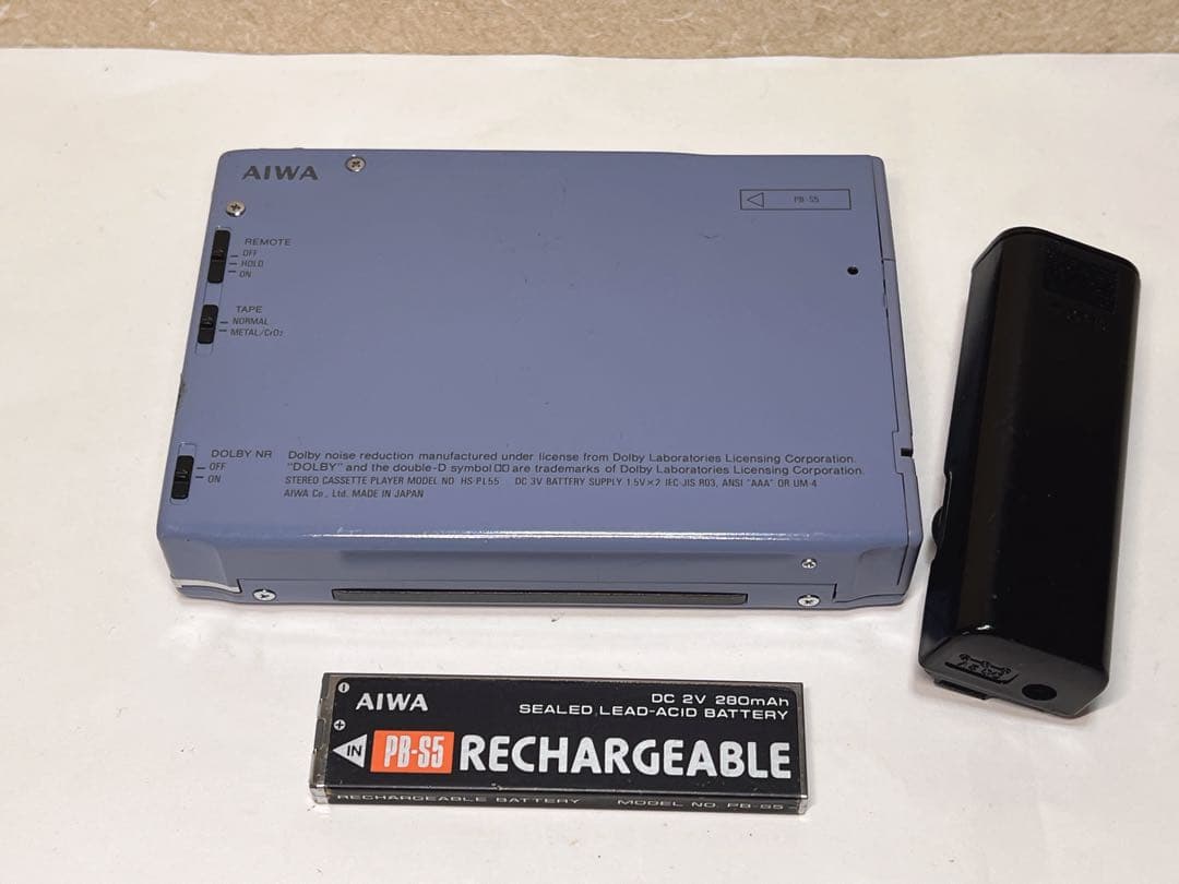 Aiwa HS-PL55 ポータブルステレオカセットプレーヤー。