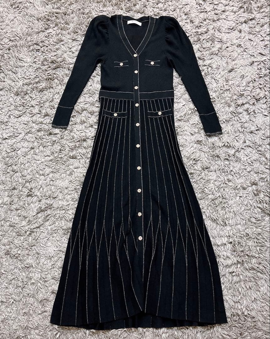ワンピース herlipto Suite Room Knit Long Dress M