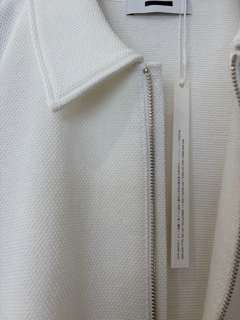 REVERBERATE リバーバレイト HALF ZIP PIQUE