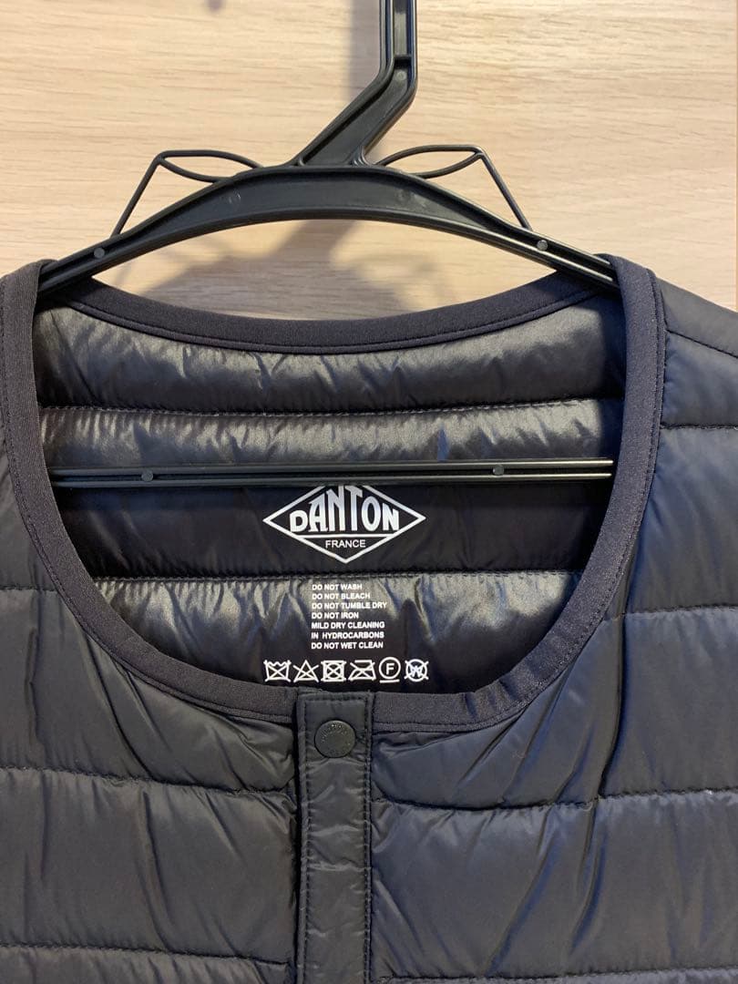 【美品】DANTON ブラック ダウンベスト