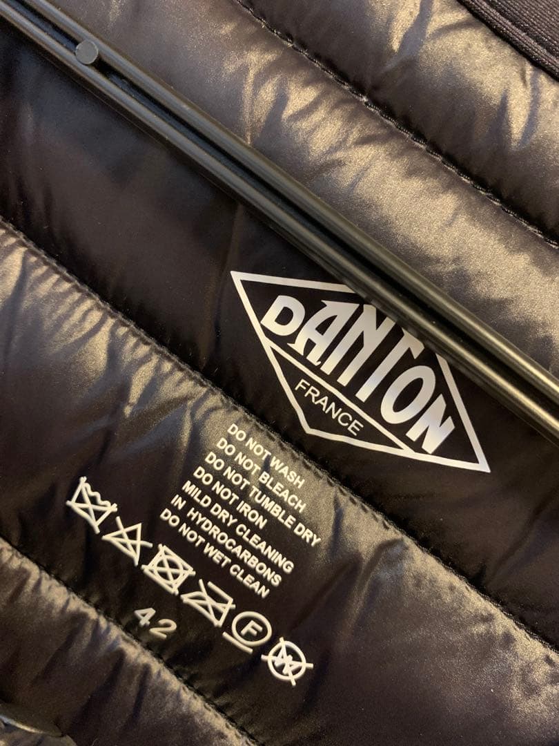 【美品】DANTON ブラック ダウンベスト