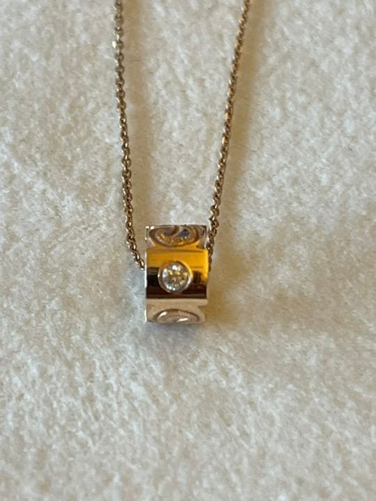 コアナニ☆ハワイアンジュエリー☆一粒ダイヤ♪バレルペンダントトップ☆可愛い♪