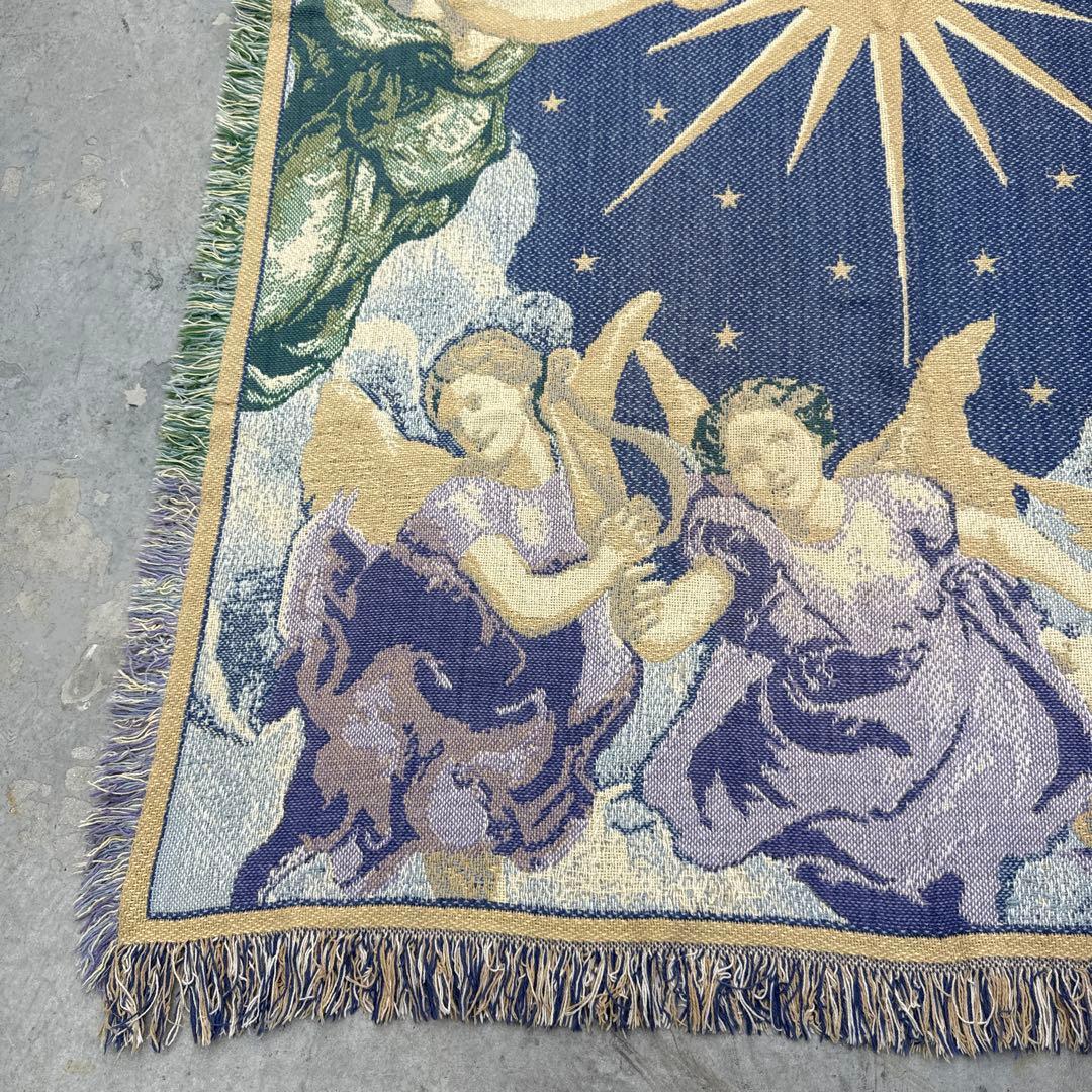 天使　エンジェル　マルチカバー　ソファーカバー　ヴィンテージラグ　185x125